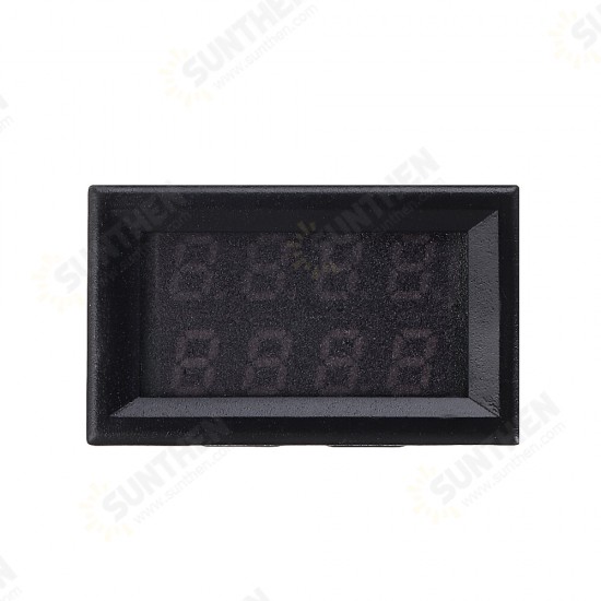 DC 100V 10A 0.28 Inch Mini Digital Voltmeter Ammeter 4 Bit 5 Wires Voltage Current Meter with LED Dual Display