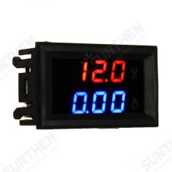 Mini Digital Voltmeter Ammeter DC 100V 10A Voltmeter Current Meter Tester Blue+Red Dual LED Display Mini Digital Voltmeter Ammeter DC 100V 10A Voltmeter Current Meter Tester Blue+Red Dual LED Display