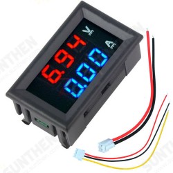Mini Digital Voltmeter Ammeter DC 100V 10A Voltmeter Current Meter Tester Blue+Red Dual LED Display Mini Digital Voltmeter Ammeter DC 100V 10A Voltmeter Current Meter Tester Blue+Red Dual LED Display