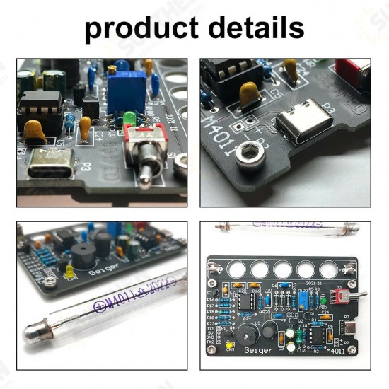 Geiger Counter V0.8 Open Source Geiger Miller Counter Nuclear Radiation Assemble Module Board