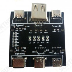 Multifunction USB Cable Tester USB A to Type-c Micro Lighting Short Circuit On-Off Data Cable Test Tool Multifunction USB Cable Tester USB A to Type-c Micro Lighting Short Circuit On-Off Data Cable Test Tool