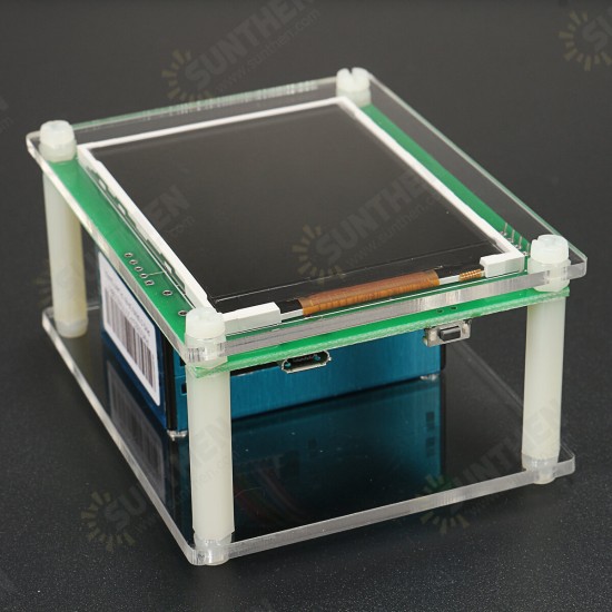 PM1.0 PM2.5 PM10 Module Air Quality Dust Sensor Tester with 2.8 Inch LCD Display for Monitoring Home Office Car Tools