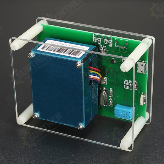 PM1.0 PM2.5 PM10 Module Air Quality Dust Sensor Tester with 2.8 Inch LCD Display for Monitoring Home Office Car Tools