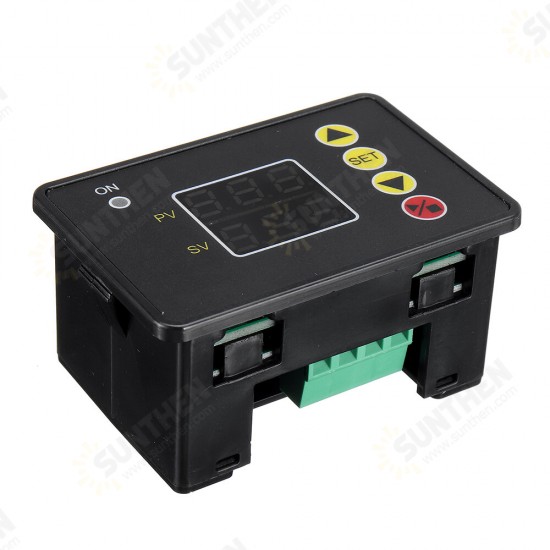 T2310 DC 12V 24V AC 110V 220V Programmable Digital Time Delay Switch Relay T2310 Normally Open Timer Control Module 0-999S/Min/Hour