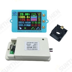 VAC8610F 2.4 inch Color Screen Wireless Voltage and Current Meter Temperature Capacity Coulomb Counter Battery Management Communication VAC8610F 2.4 inch Color Screen Wireless Voltage and Current Meter Temperature Capacity Coulomb Counter Battery Management Communication