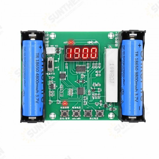 XH-M240 Battery Capacity Tester mAh mWh for 18650 Lithium Battery Digital Measurement Lithium Battery Power Detect Tester Voltmeter