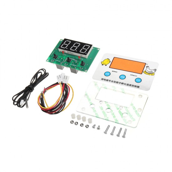 XH-W1320 DC 12/24V Professional Digital Display Incubation Thermostat Egg Hatching Temperature Control with Backup Power Supply
