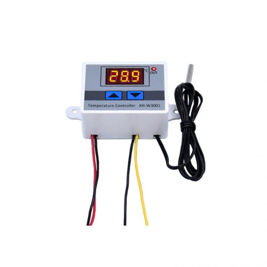 XH-W3001 10A 12V 24V 220V AC Digital LED Temperature Controller for Incubator Cooling Heating Switch Thermostat NTC Sensor