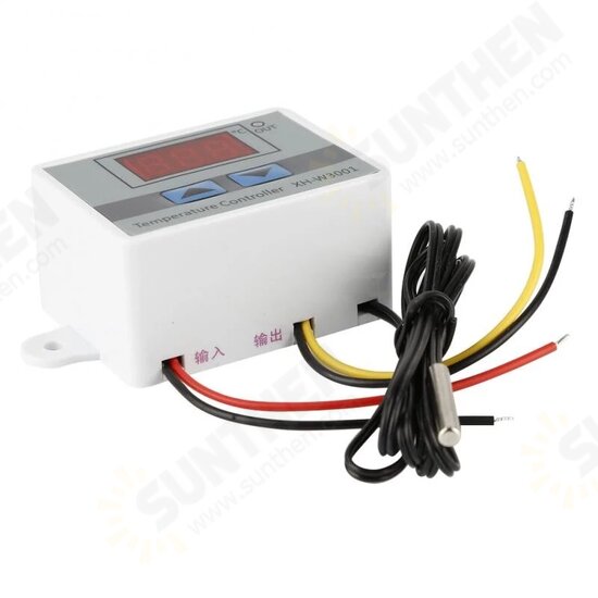 XH-W3001 10A 12V 24V 220V AC Digital LED Temperature Controller for Incubator Cooling Heating Switch Thermostat NTC Sensor