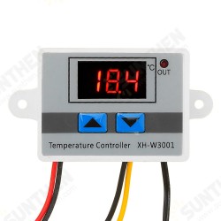 XH-W3001 Microcomputer Digital Temperature Controller Thermostat Temperature Control Switch With Display XH-W3001 Microcomputer Digital Temperature Controller Thermostat Temperature Control Switch With Display