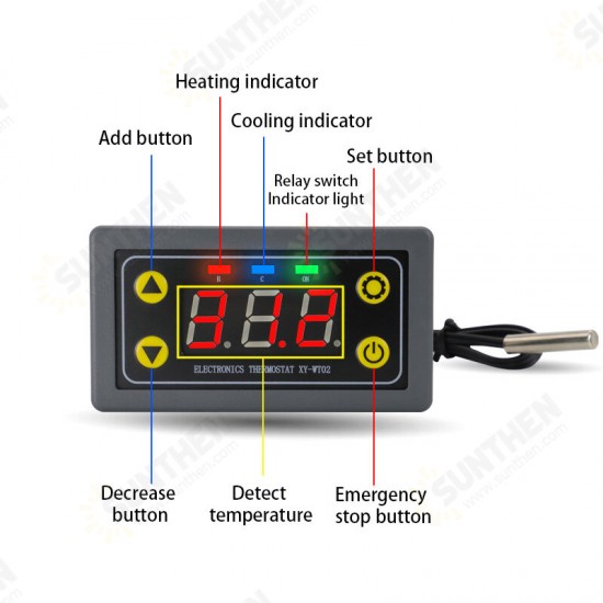 XY-WT02 WIFI Remote Digital Thermostat High Precision Temperature Controller Module Cooling and Heating APP Temperature Collection