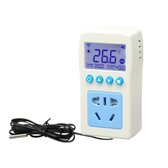 XY-WTAC AC110-220V WiFi Remote Temperature Controller Smart Thermostat Digital Display Automatically Intelligent Temperature Controller with Probe