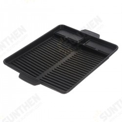 F50434 BBQ Grill Tray Cooking Plate Maifan Stone Coating Outdoor 32.5*26*4CM F50434 BBQ Grill Tray Cooking Plate Maifan Stone Coating Outdoor 32.5*26*4CM