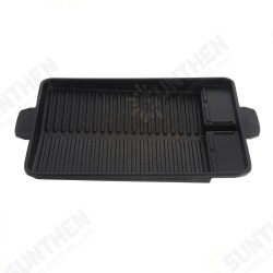 F50434 BBQ Grill Tray Cooking Plate Maifan Stone Coating Outdoor 32.5*26*4CM F50434 BBQ Grill Tray Cooking Plate Maifan Stone Coating Outdoor 32.5*26*4CM
