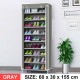 10 Tier DIY Shoe Rack Portable Storage Cabinet Organiser Wardrobe Dustproof