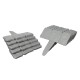 10pcs Home Garden Edging Plastic Fence Stone Effect Lawn Yard Flower Plant Border Decorations