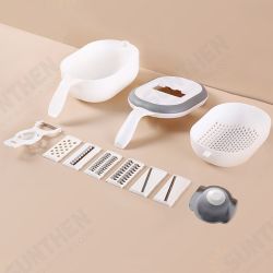 11in1 Manual Vegetable Slicer Potato Fruit Cutter Grater Stainless Steel Kitchen 11in1 Manual Vegetable Slicer Potato Fruit Cutter Grater Stainless Steel Kitchen