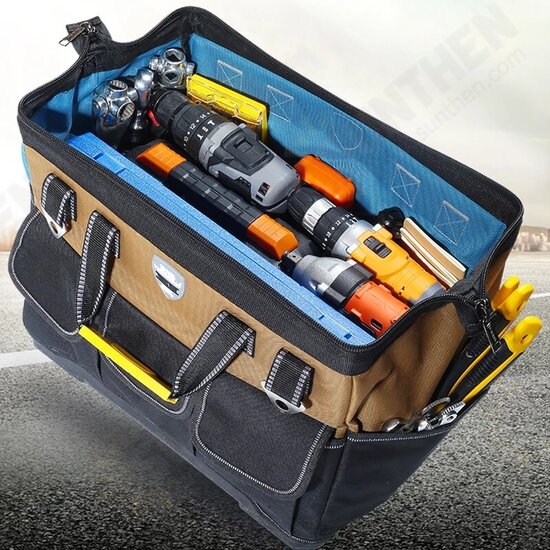 13/16/18/20inch Portable Tool Bag Electrician Bag Multifunction Repair Installation Canvas Large Thicken Tool Bag