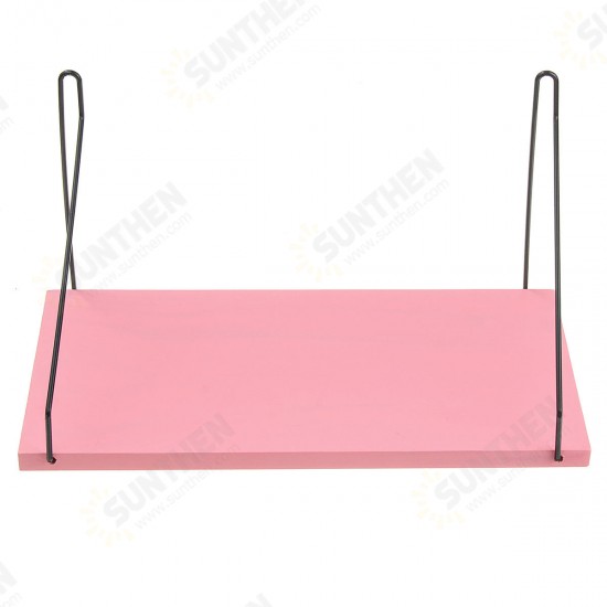 1PC Length 30CM/40CM/50CM Pink Wall Mounted Industrial Retro Assemble Wood Shelf Organization For Indoor Decorations Shelf Bracket