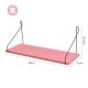 1PC Length 30CM/40CM/50CM Pink Wall Mounted Industrial Retro Assemble Wood Shelf Organization For Indoor Decorations Shelf Bracket