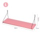 1PC Length 30CM/40CM/50CM Pink Wall Mounted Industrial Retro Assemble Wood Shelf Organization For Indoor Decorations Shelf Bracket