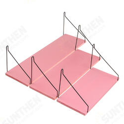 1PC Length 30CM/40CM/50CM Pink Wall Mounted Industrial Retro Assemble Wood Shelf Organization For Indoor Decorations Shelf Bracket 1PC Length 30CM/40CM/50CM Pink Wall Mounted Industrial Retro Assemble Wood Shelf Organization For Indoor Decorations Shelf Bracket