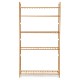 1PCS Shelf Multi-layer Multifunctional Floor Storage Rack Dining Room Living Room Household Finishing Assembly Mobile Wooden Shelf