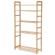 1PCS Shelf Multi-layer Multifunctional Floor Storage Rack Dining Room Living Room Household Finishing Assembly Mobile Wooden Shelf