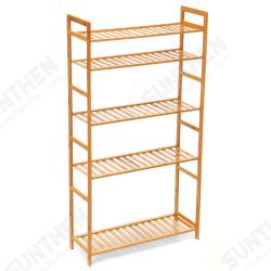 1PCS Shelf Multi-layer Multifunctional Floor Storage Rack Dining Room Living Room Household Finishing Assembly Mobile Wooden Shelf