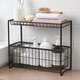 2 Tier Kitchen Cabinet Organizer Slides Under Holder Storage Rack Shelf Basket