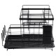 2 Tier Multifunctional Kitchen Drying Dish Rack over Sink Drainer Shelf