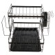 2 Tier Multifunctional Kitchen Drying Dish Rack over Sink Drainer Shelf