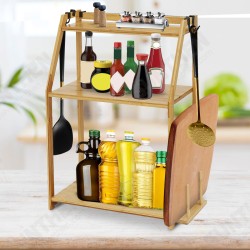 2/3 Layer Spice Rack Storage Organizer Seasoning Bottle Stand Shelf Holder