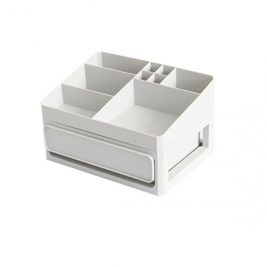 2/3 Layers Storage Box PP Table Tidy Desktop Organizer Drawer Case Makeup Display Holder