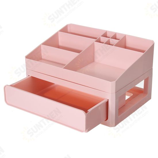 2/3 Layers Storage Box PP Table Tidy Desktop Organizer Drawer Case Makeup Display Holder