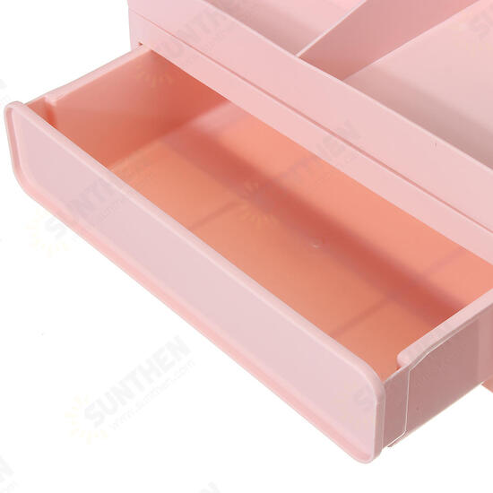 2/3 Layers Storage Box PP Table Tidy Desktop Organizer Drawer Case Makeup Display Holder