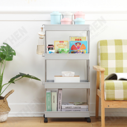 2/3/4 Layers Movable Kitchen Bathroom Storage Rack Shelf Organizer Slim Space Saving Rack 2/3/4 Layers Movable Kitchen Bathroom Storage Rack Shelf Organizer Slim Space Saving Rack