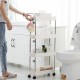 2/3/4 Layers Movable Kitchen Bathroom Storage Rack Shelf Organizer Slim Space Saving Rack