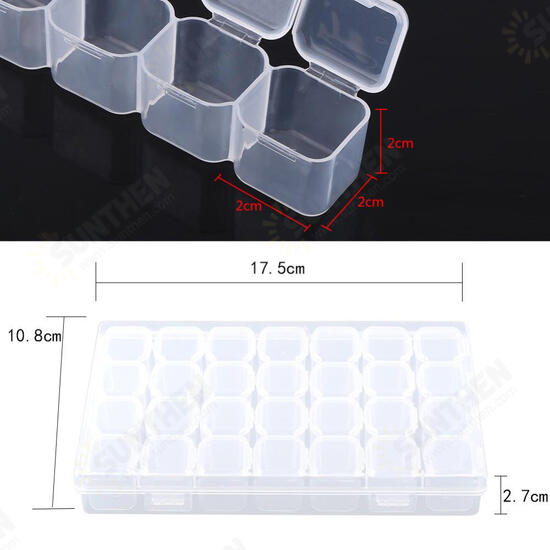 29 in 1 SMT Patch CHIP IC Component Box Disassembly Storage Box Screw Nail Mini Parts Storage Sealing Box