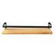 2PCS Wall Shelf Floating Wood Storage Shelf Rack Storage Kitchen Bathroom