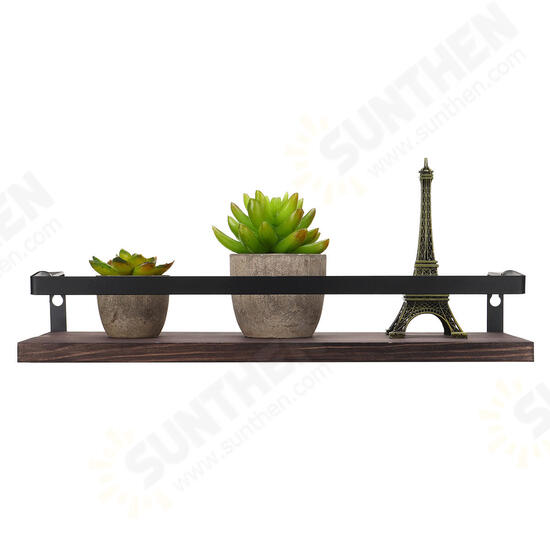 2PCS Wall Shelf Floating Wood Storage Shelf Rack Storage Kitchen Bathroom