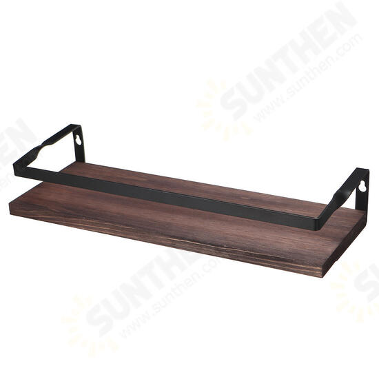 2PCS Wall Shelf Floating Wood Storage Shelf Rack Storage Kitchen Bathroom