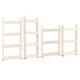 3-4-Tier Rolling Cart Mobile Storage Organizer Holder Trolley Cart Shelf Rack