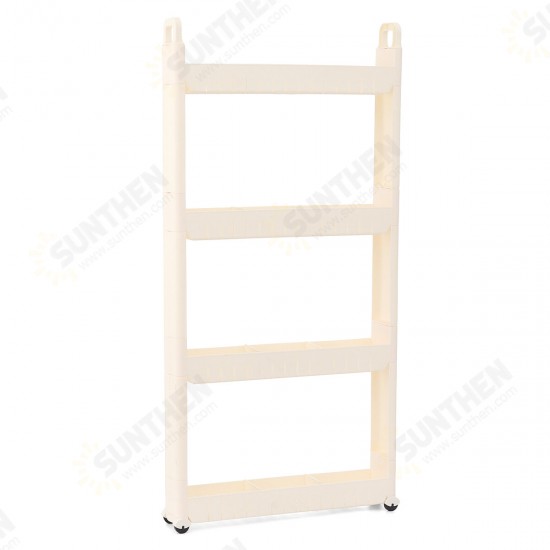 3-4-Tier Rolling Cart Mobile Storage Organizer Holder Trolley Cart Shelf Rack