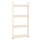 3-4-Tier Rolling Cart Mobile Storage Organizer Holder Trolley Cart Shelf Rack