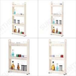 3-4-Tier Rolling Cart Mobile Storage Organizer Holder Trolley Cart Shelf Rack 3-4-Tier Rolling Cart Mobile Storage Organizer Holder Trolley Cart Shelf Rack