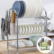 3 Tiers Dish Plate Cup Drying Rack Organizer Drainer Storage Holder For Kitchen