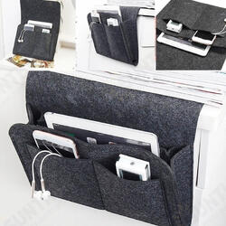 32x20x10cm Felt Bedside Sofa Storage Bag Remote Book Phone Hanging Parts Storage Box 32x20x10cm Felt Bedside Sofa Storage Bag Remote Book Phone Hanging Parts Storage Box