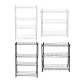 3/4 Kitchen Storage Rack Floor Multi-layer Storage Rack Household Steel Frame Basket Storage Rack Shelf