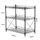 3/4 Kitchen Storage Rack Floor Multi-layer Storage Rack Household Steel Frame Basket Storage Rack Shelf
